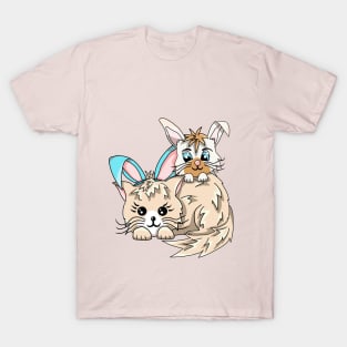 A Bunny and A Kitty Cat T-Shirt